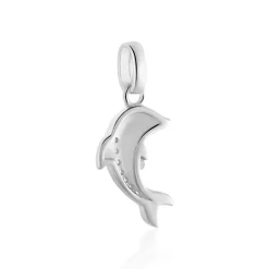 Pendentif Amelot Argent Blanc Oxyde De Zirconium