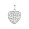 Pendentif Amelot Argent Blanc Oxyde De Zirconium