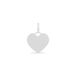 Pendentif Ange Coeur Or Blanc