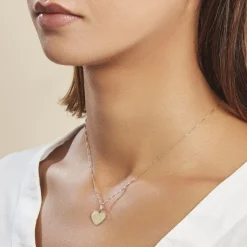 Pendentif Ange Coeur Or Jaune