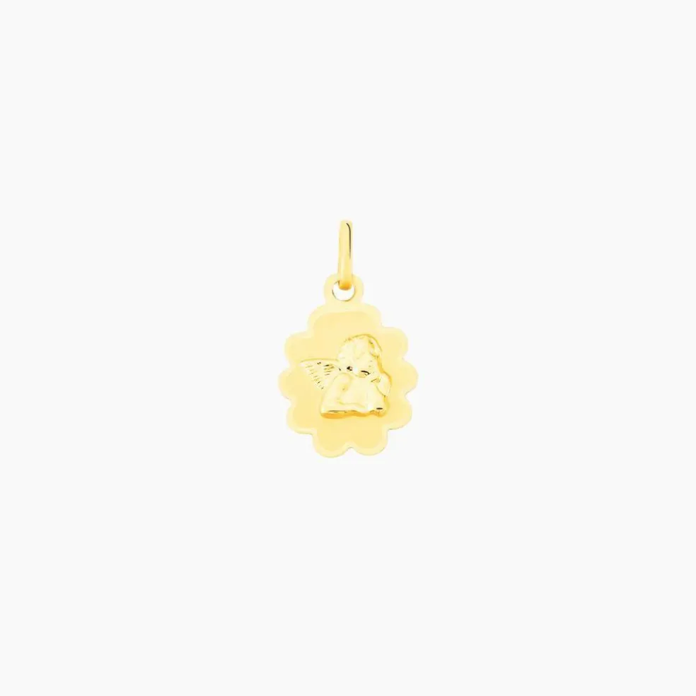 Pendentif Ange Nuage Or Jaune