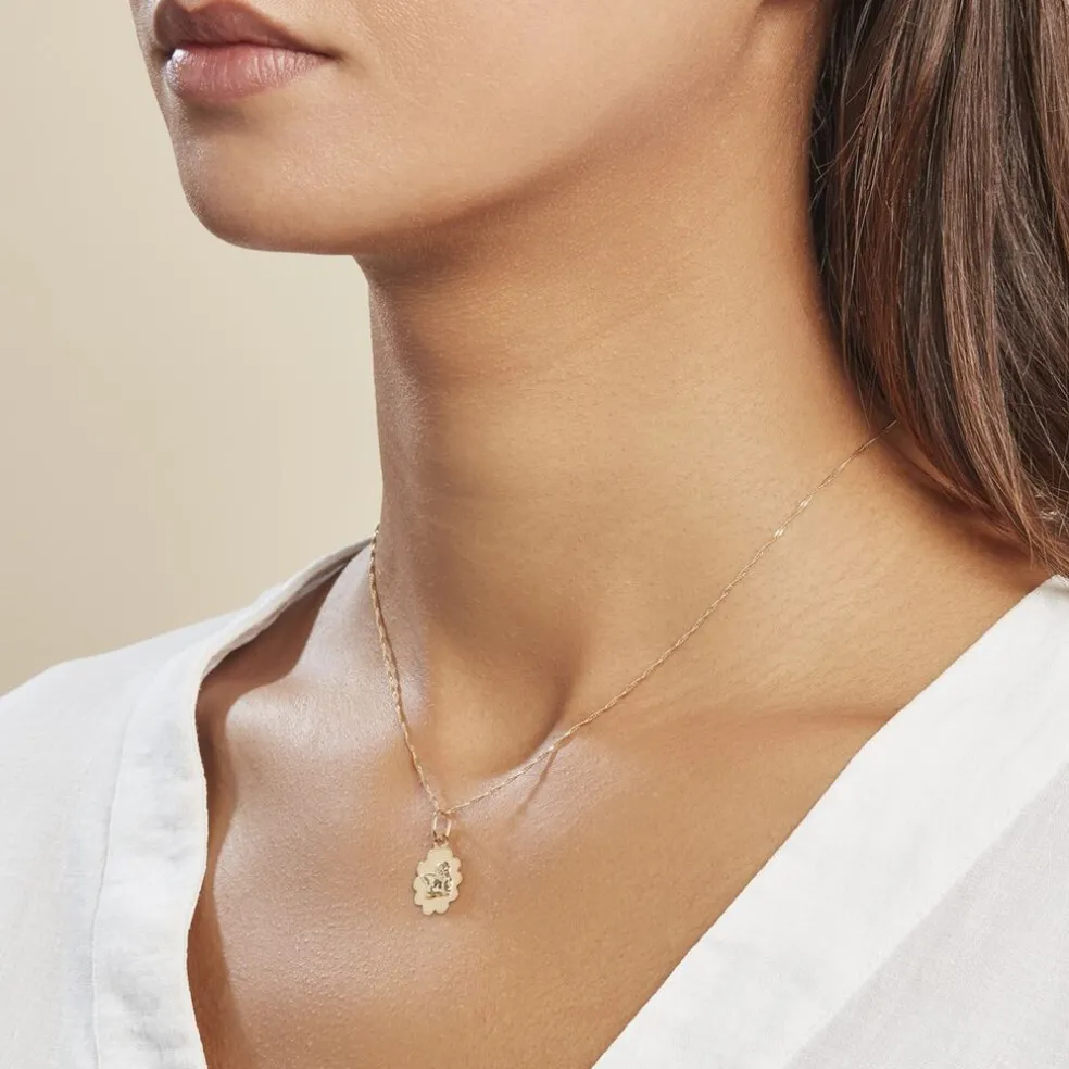Pendentif Ange Nuage Or Jaune