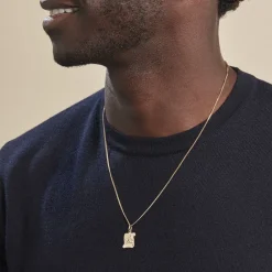 Pendentif Ange Parchemin Or Jaune