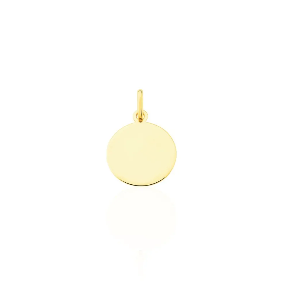 Pendentif Ange Rond Or Jaune