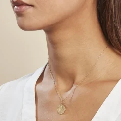 Pendentif Ange Rond Or Jaune