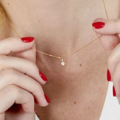 Pendentif Aphrodite Or Jaune Diamant