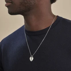 Pendentif Axelia Argent Blanc