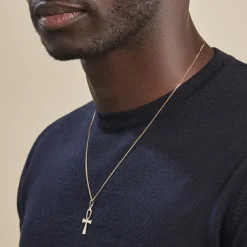 Pendentif Basilissa Croix De Vie Or Jaune