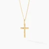 Pendentif Benny Croix Ciselee Or Jaune