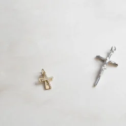 Pendentif Canice Croix Or Jaune Oxyde De Zirconium