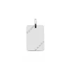 Pendentif Ceren Argent Blanc