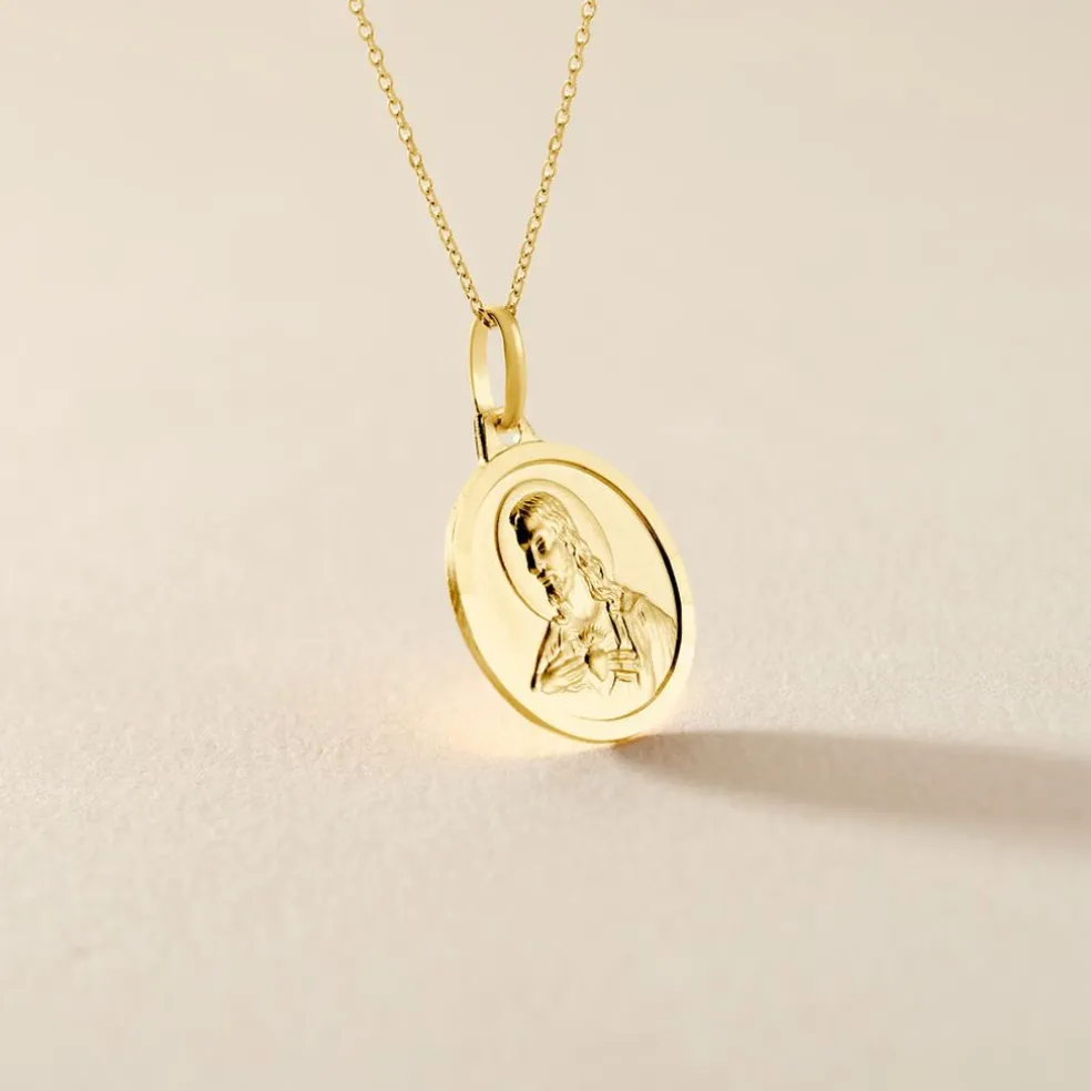 Pendentif Christ Or Jaune