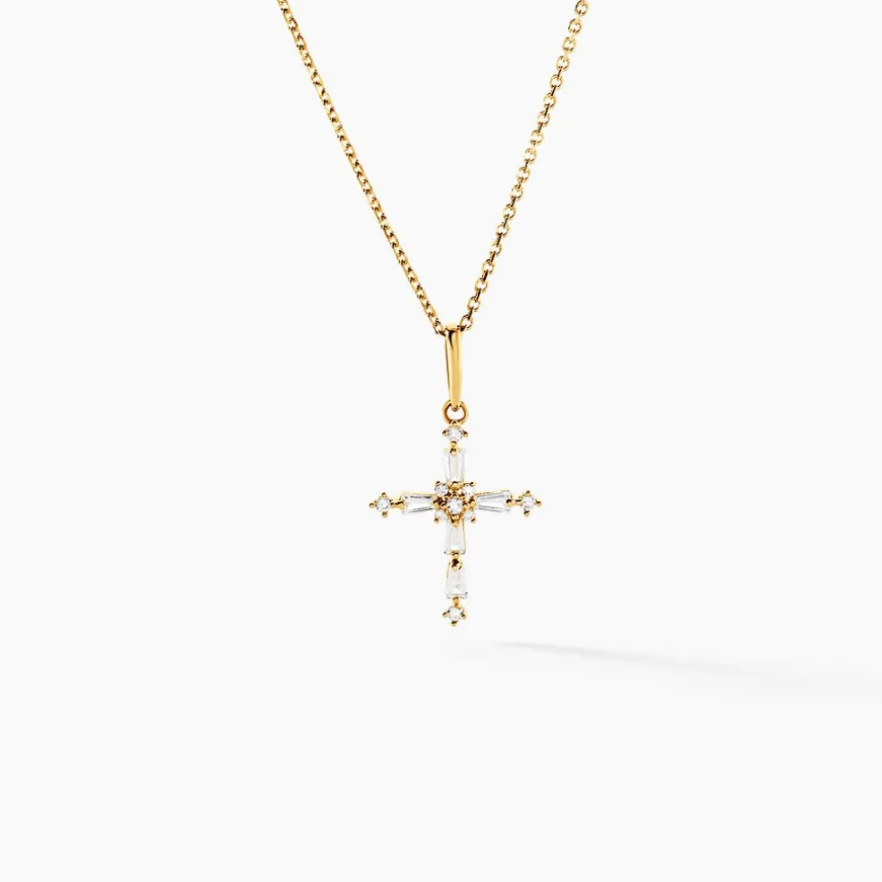 Pendentif Cornelio Or Jaune Oxyde De Zirconium