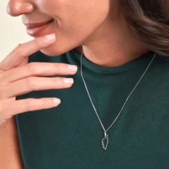 Pendentif Corsica Or Blanc