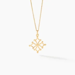 Pendentif Dajo Croix Occitane Or Jaune