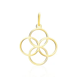 Pendentif Dalia Rosace Or Jaune