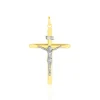 Pendentif Damian Croix Or Bicolore