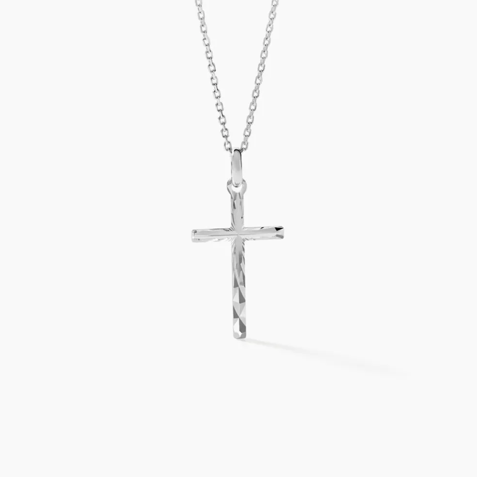 Pendentif Desilia Ciselée Argent Blanc