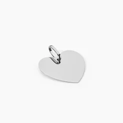 Pendentif Eba Argent Blanc