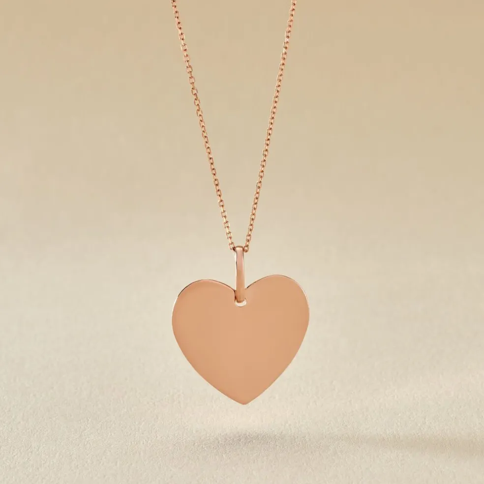 Pendentif Eba Argent Rose