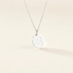 Pendentif Efiso Argent Blanc