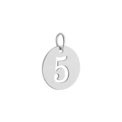 Pendentif Efiso Argent Blanc