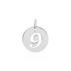 Pendentif Efiso Argent Blanc