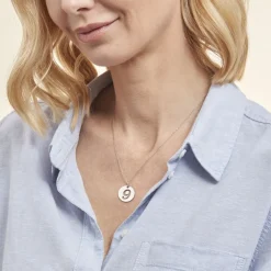 Pendentif Efiso Argent Blanc