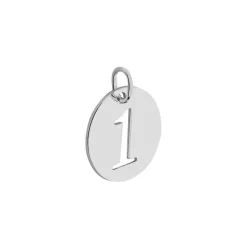 Pendentif Efiso Argent Blanc