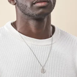 Pendentif Efiso Argent Blanc