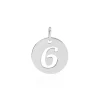 Pendentif Efiso Argent Blanc