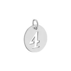Pendentif Efiso Argent Blanc