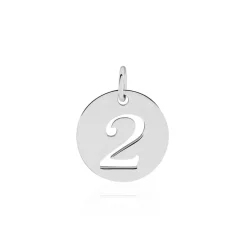 Pendentif Efiso Argent Blanc