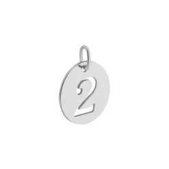 Pendentif Efiso Argent Blanc