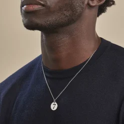 Pendentif Efiso Argent Blanc