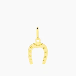 Pendentif Egide Fer A Cheval Or Jaune