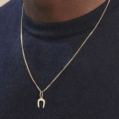 Pendentif Egide Fer A Cheval Or Jaune