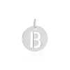Pendentif Elio B Argent Blanc