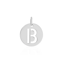 Pendentif Elio B Argent Blanc