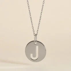 Pendentif Elio J Argent Blanc