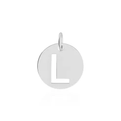 Pendentif Elio L Argent Blanc