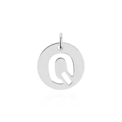 Pendentif Elio Q Argent Blanc