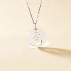 Pendentif Elio S Argent Blanc