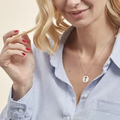 Pendentif Elio T Argent Blanc