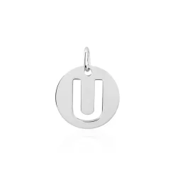 Pendentif Elio U Argent Blanc