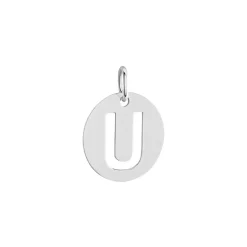Pendentif Elio U Argent Blanc