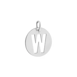 Pendentif Elio W Argent Blanc