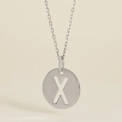 Pendentif Elio X Argent Blanc