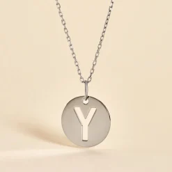 Pendentif Elio Y Argent Blanc