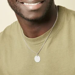 Pendentif Elisandre Argent Blanc